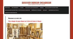 Desktop Screenshot of duviviercadre.com