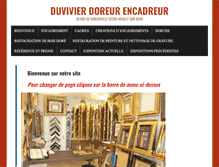 Tablet Screenshot of duviviercadre.com